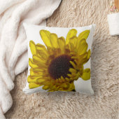 花の黄金色の黄色の花のアブストラクトギフトファボ クッション (ブランケット)