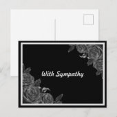 花の黒い弔慰の意 ポストカード (正面/裏面)