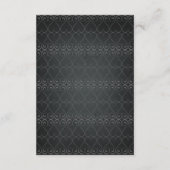 花の黒板ヴィンテージ大胆ウェディング RSVP (裏面)