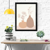 花の2つの花束：モダン抽象芸術 フォトプリント           