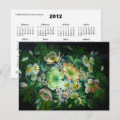 花の2012年ポケットカレンダー ポストカード (正面/裏面)