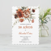 花の30歳の誕生日 招待状 (スタンド正面)