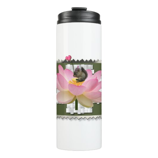 花の3D額飾り付きベビーリス タンブラー (正面)