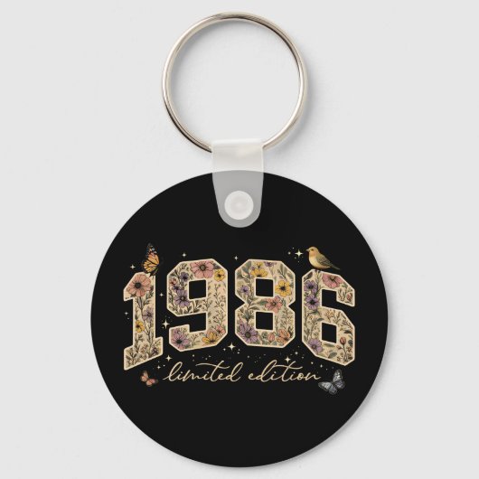 花の40歳誕生日限定版 1986 キーホルダー (正面)
