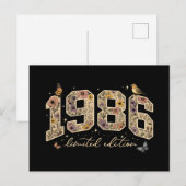 花の40歳誕生日限定版 1986 ポストカード (正面/裏面)