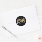 花の40歳誕生日限定版 1986 ラウンドシール (封筒)
