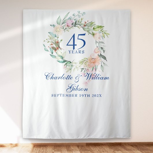 花の45周年 65周年記念 フォトブース 背景 タペストリー