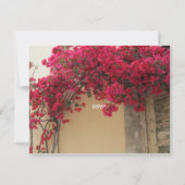 花の50周年結婚記念日招待状 招待状 (裏面)