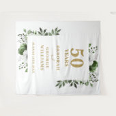 花の50周年記念写真撮影用背景 タペストリー (正面(横))