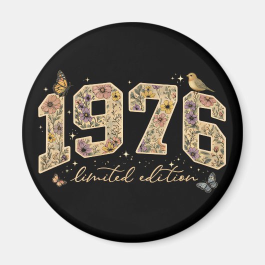 花の50歳誕生日限定版 1976 マグネット (正面)