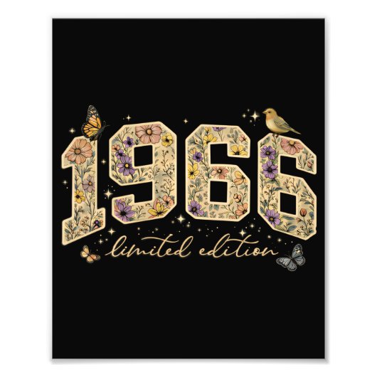 花の60歳誕生日限定版 1966 フォトプリント            (正面)