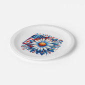 花の7月4日 ペーパープレート (アングル)