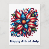 花の7月4日 ポストカード (正面)