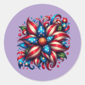 花の7月4日 ラウンドシール (正面)