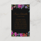 花の~の名刺のMarieアントワネット 名刺 (裏面)