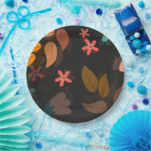 花の ペーパープレート (パーティー)