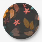 花の ペーパープレート (正面)
