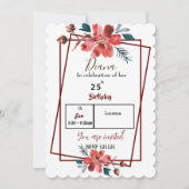 花の 招待状 (正面)