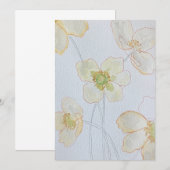 花の 招待状 (正面/裏面)