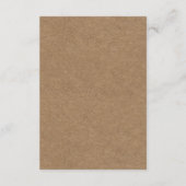 花の(雄ジカの)枝角%PIPE%の素朴な結婚式の調節カード エンクロージャーカード (裏面)