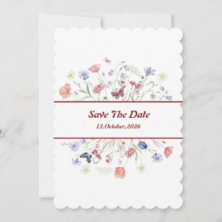 花の「Save The Date」 招待状