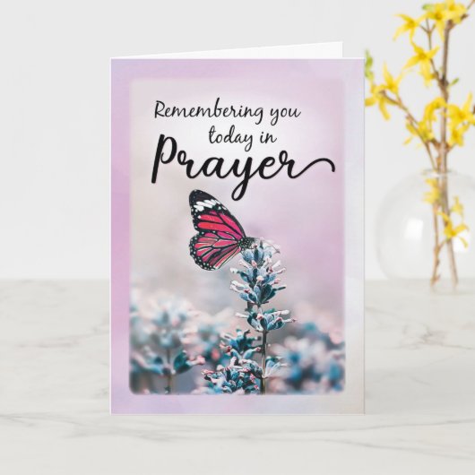 花の wreath とともに祈りで覚えているカード カード (黄色い花)