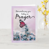 花の wreath と一緒に祈りで覚えて カード (黄色い花)