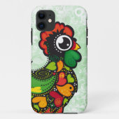 花のBarcelosのかわいいのオンドリのiphone 5の場合 Case-Mate iPhoneケース (裏面)