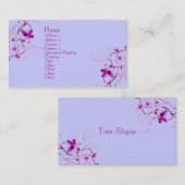 花のDecoのプロフィールカード 名刺 (正面/裏面)