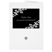 花のDecoの結婚式メニューカード (裏面)