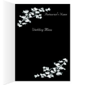花のDecoの結婚式メニューカード (内側 (右))