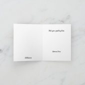 花のEdelweissの高山のカスタムは感謝していしています サンキューカード (内部)