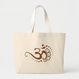 花のHenna Om ラージトートバッグ