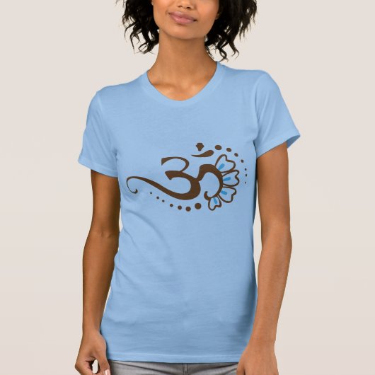 花のHenna Om Tシャツ (正面)