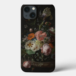 花のiPadの場合が付いているヴィンテージのオランダの静物画 iPhone 13ケース