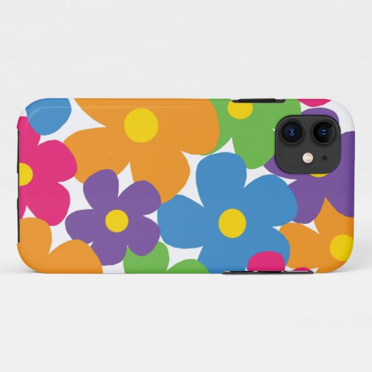 花のiPhoneの場合 Case-Mate iPhoneケース (裏面(横))