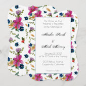 花のJoyeaux シグネチャー 招待状 (正面/裏面)