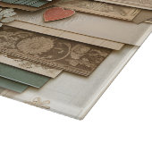 花のLOVEとレイヤー切りボード カッティングボード (角)