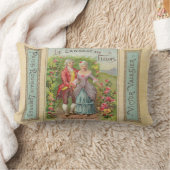 花のLumbarの枕の言語 ランバークッション (ブランケット)