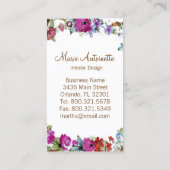 花のMarieアントワネット-名刺 名刺 (裏面)