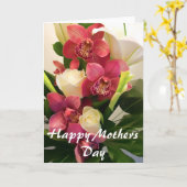 花のMothersDayカード カード (黄色い花)