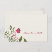 花のNotecard 招待状 (正面/裏面)