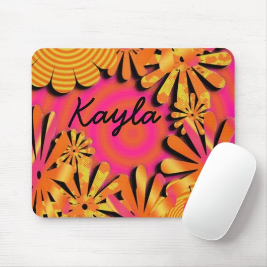 花のpowerr マウスパッド (マウス)