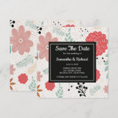 花のSave The Date セーブザデート (正面/裏面)