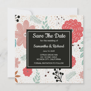 花のSave The Date セーブザデート