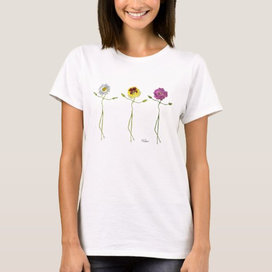 花のTシャツのワルツ Tシャツ (正面)