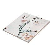 花のUkiyo-eアジアのアジア人の芸術のプラム枝 タイル (側面)