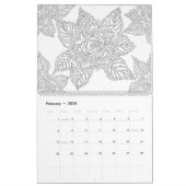 花はあなた自身のパーソナライズな色をこれ着色します カレンダー (2月 2026)