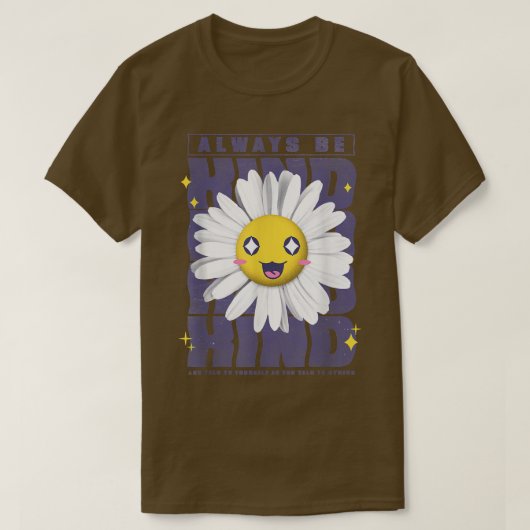 花はいつも優しいモチベーション Tシャツ (デザイン正面)