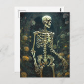 花はがきの人間の骨格 ポストカード (正面/裏面)